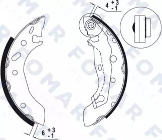 Комлект тормозных накладок FOMAR Friction FO 9023